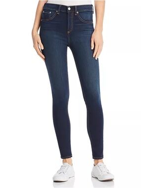 Rag & Bone High-Rise Ankle Skinny Jeans in Bedford Dark Blue Denim Pants Sz 26
